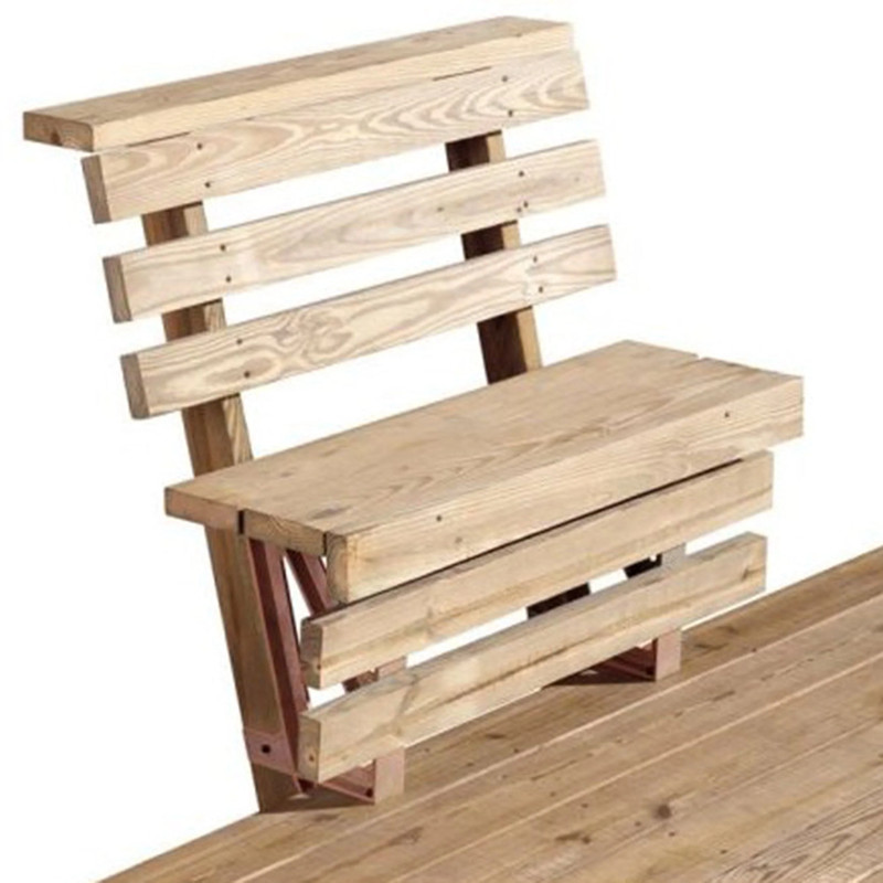Dekmate Bench Bracket - 2 Pack - Color:Redwood
